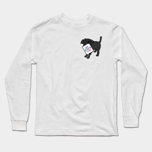 Small Dog with Joe Biden 2020 Sign Long Sleeve T-Shirt